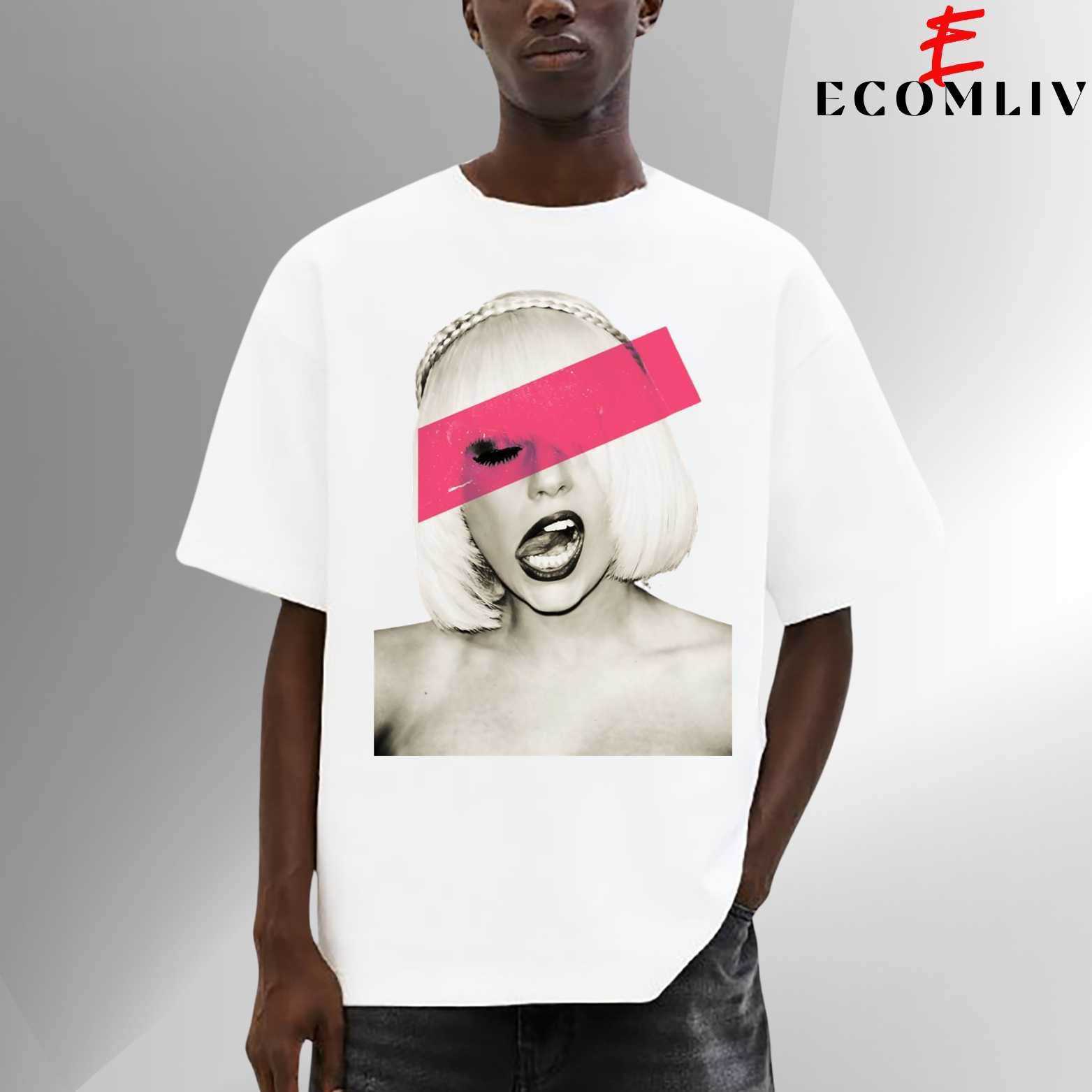 Lady Gaga Graphic Tee, Pop Star Shirt, Music Streetwear